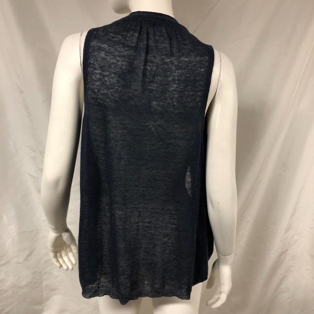 Theory Apollonia Glint Double Layer Draped Vest - image 4